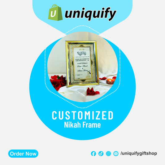 Customized Nikah Frame