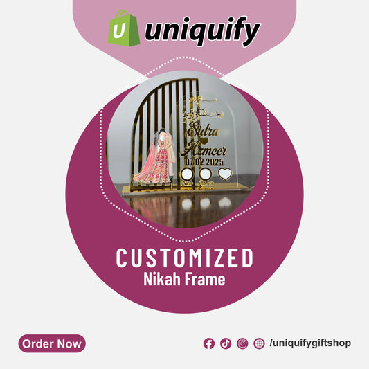 Customized Nikah Frames Acrylic