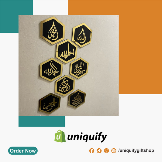 Islamic Hexagons Wall Arts | Beautiful Wall Decor